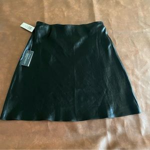 Aritzia Babaton Mini Slip Skirt in Black